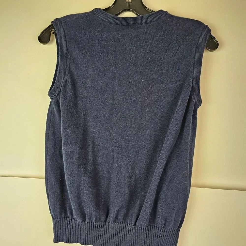 Children's Place Boys Sweater Vest Navy Blue V-Neck Size 10/12‎ School Uniform